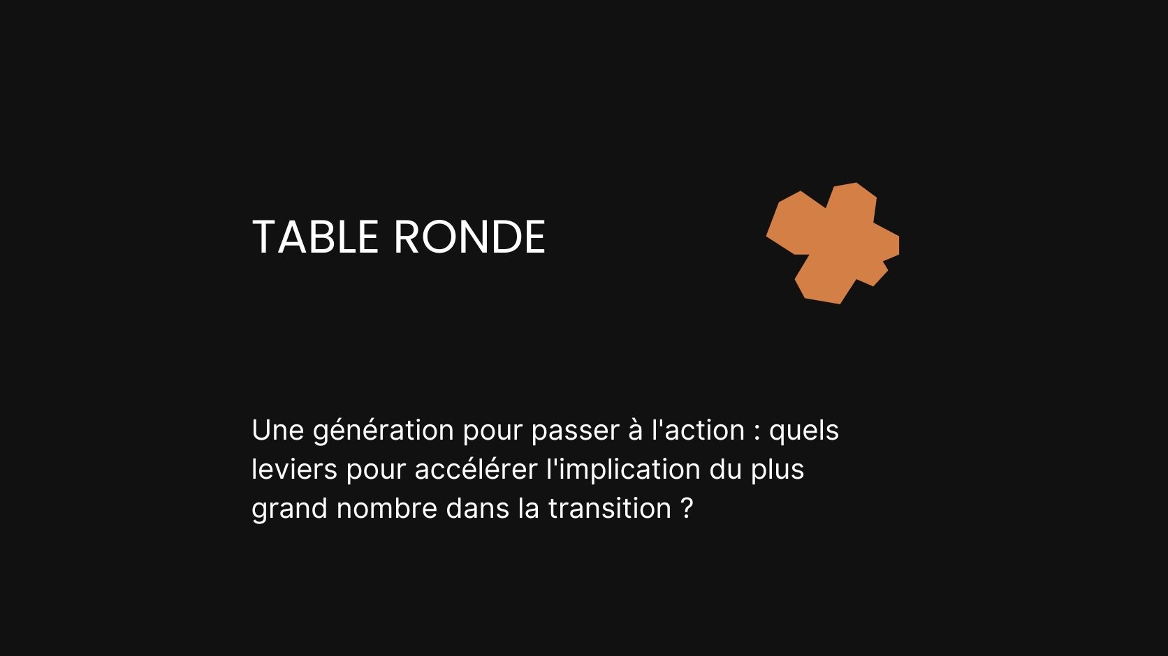 Table ronde - Défis de l'agroforesterie