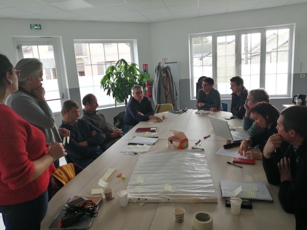 Groupe dans une salle