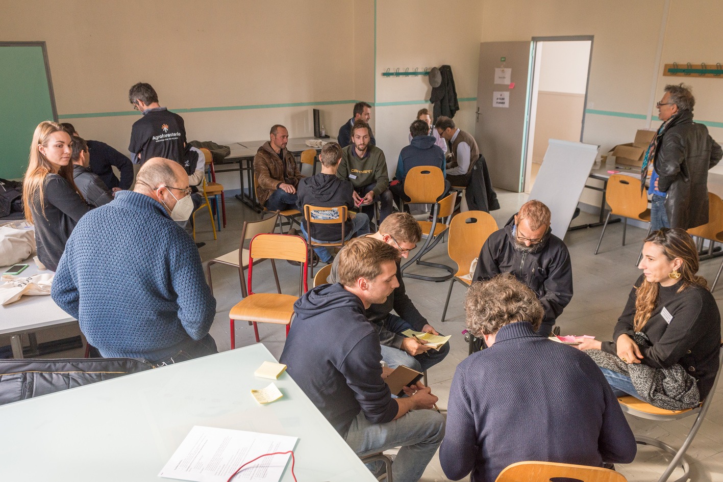 Groupe de travail lors de l'atelier former