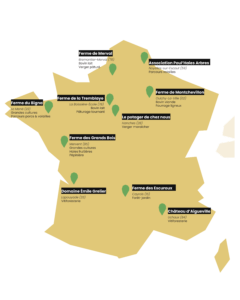 Carte tour de France agroforestier