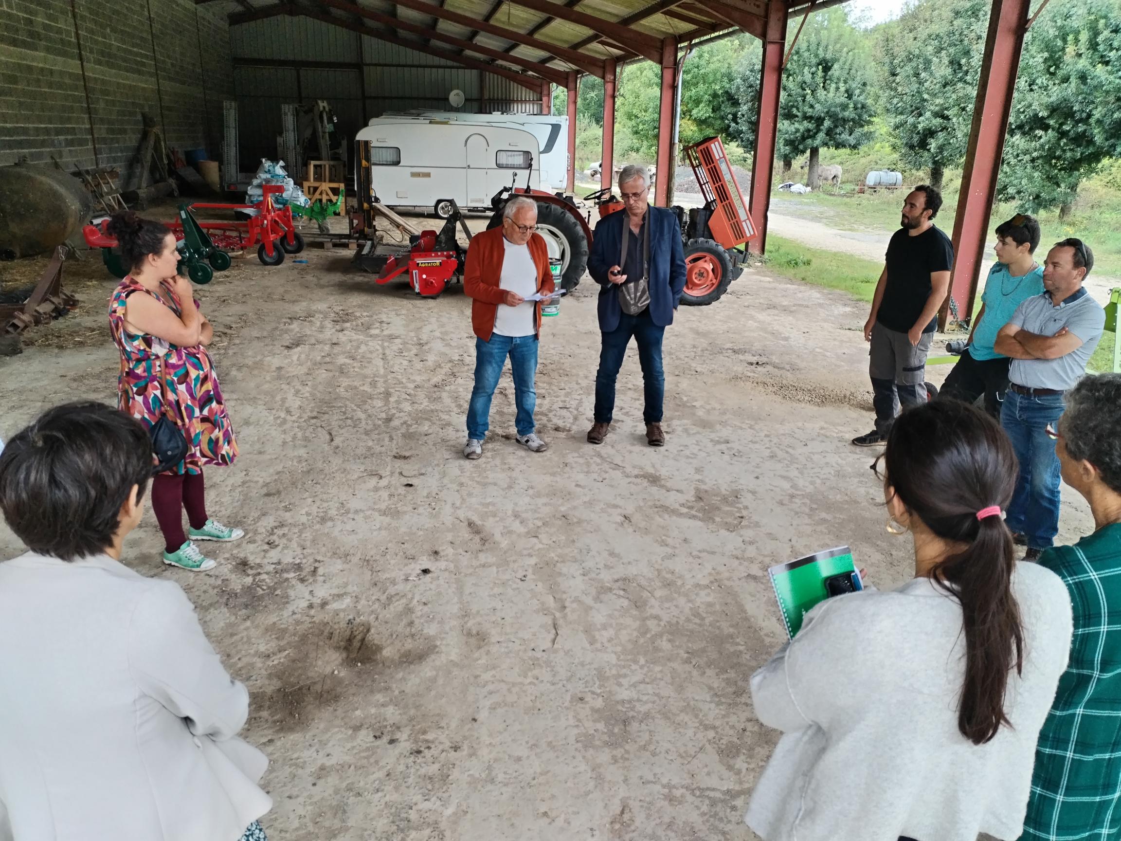 Suite de la visite de la ferme de la SOlive