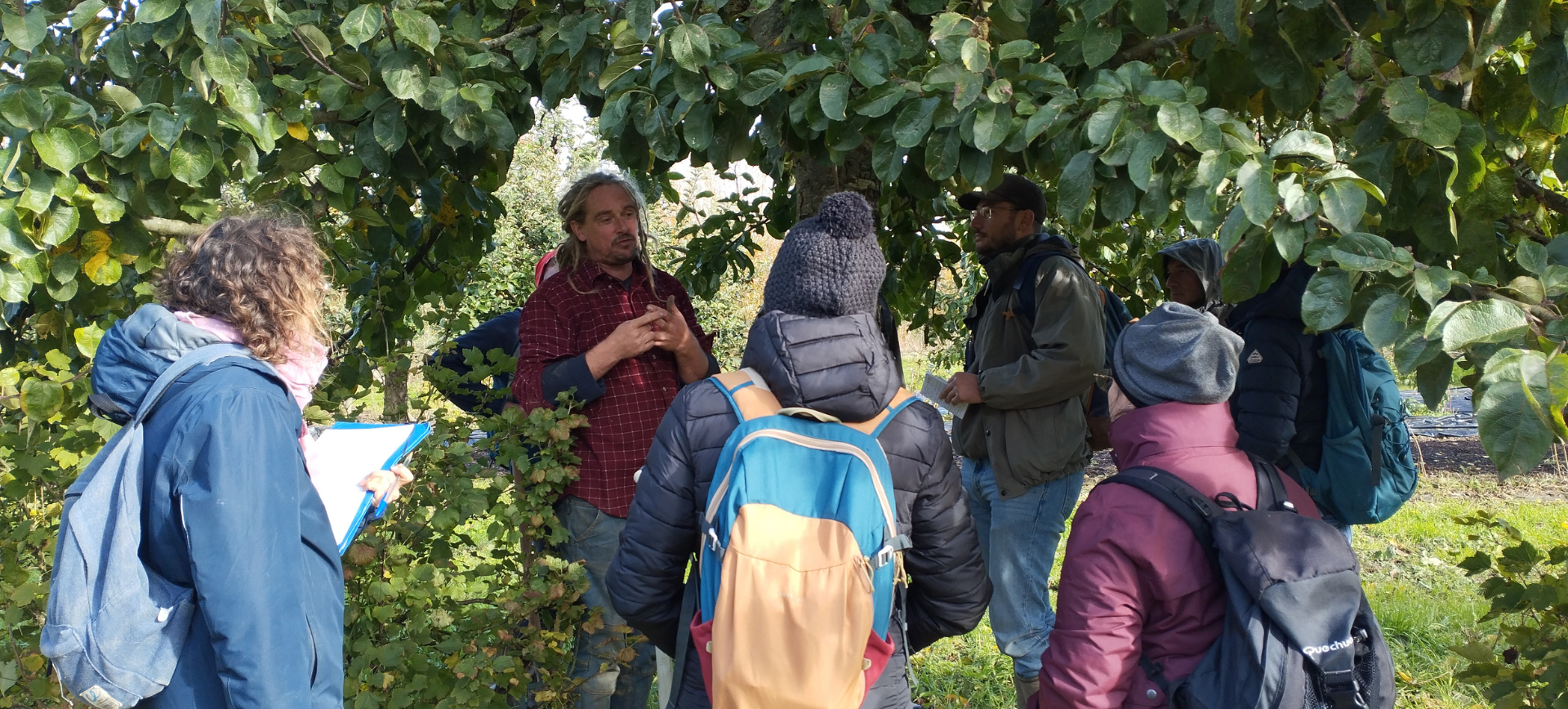 Visite de terrain pour la deuxième semaine de formation de l'EFA en Normandie.