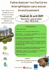 Programme Rencontre Réseaux de Chaleur Bois Bocager