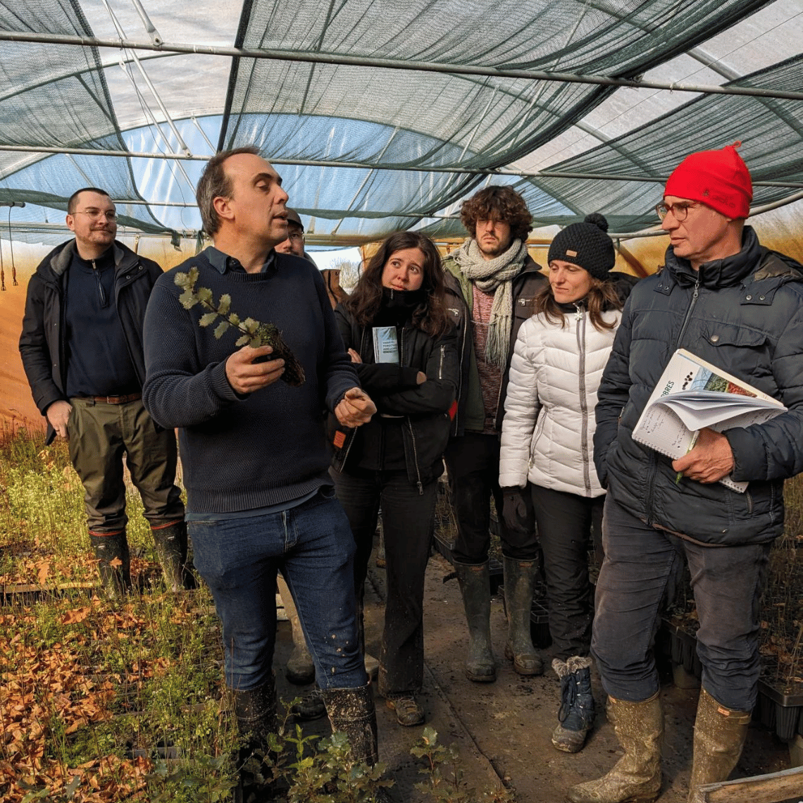 Les apprenants de l'EFA à la Pépinière Huault en Mayenne.