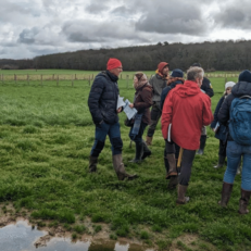 Groupe des stagiaire de l'EFA sur le terrain