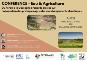 Affiche conférence Eau & Agriculture