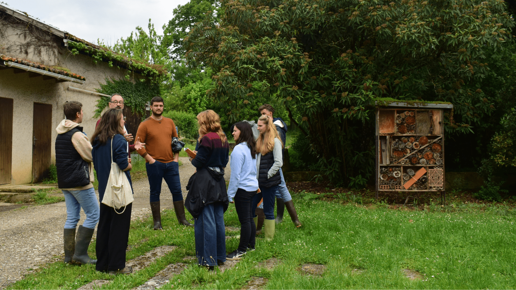 Groupe lors d'une visite terrain