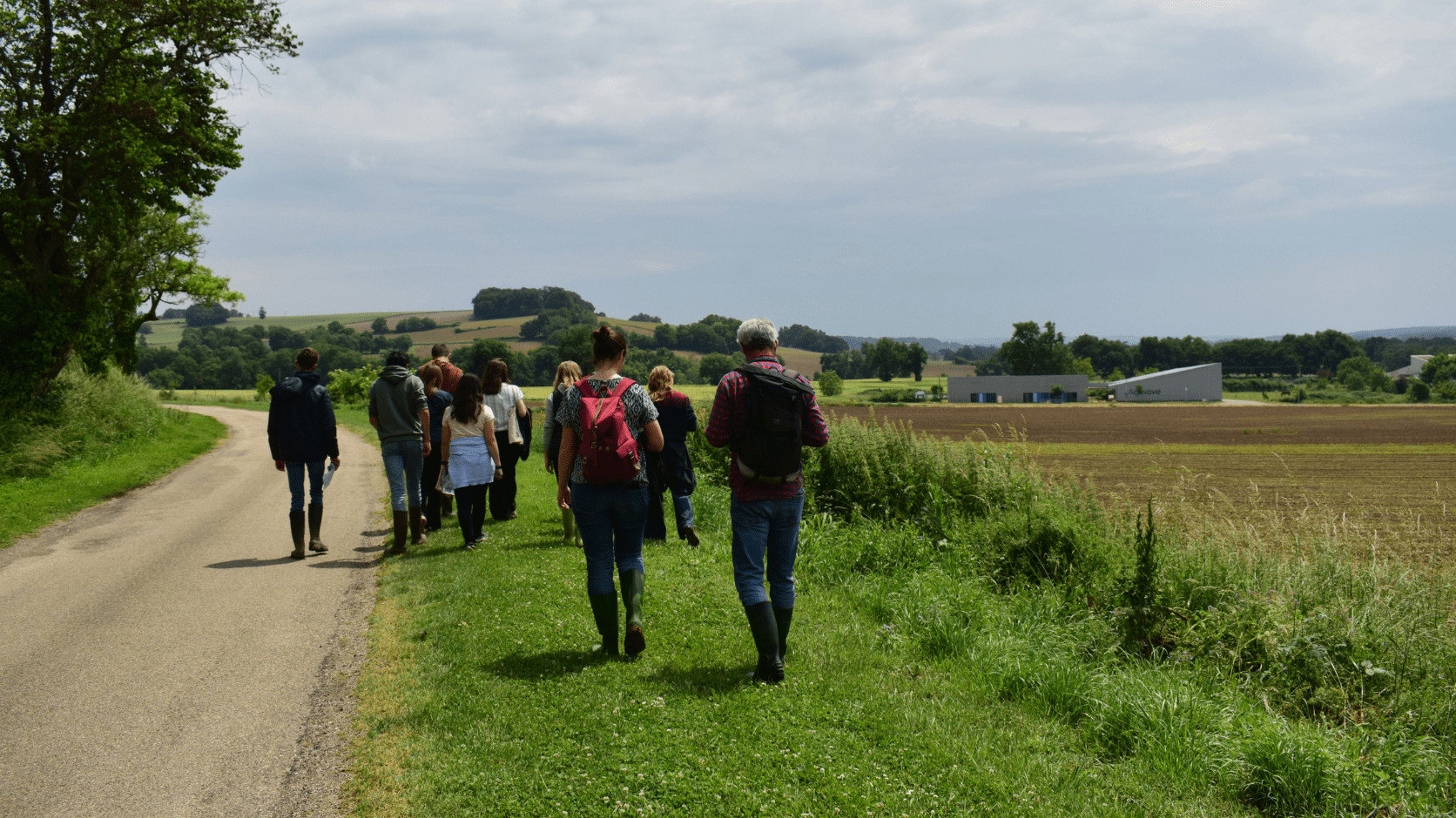 Groupe lors d'une visite terrain