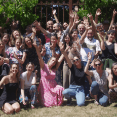 Photo de groupe salariés et adhérents