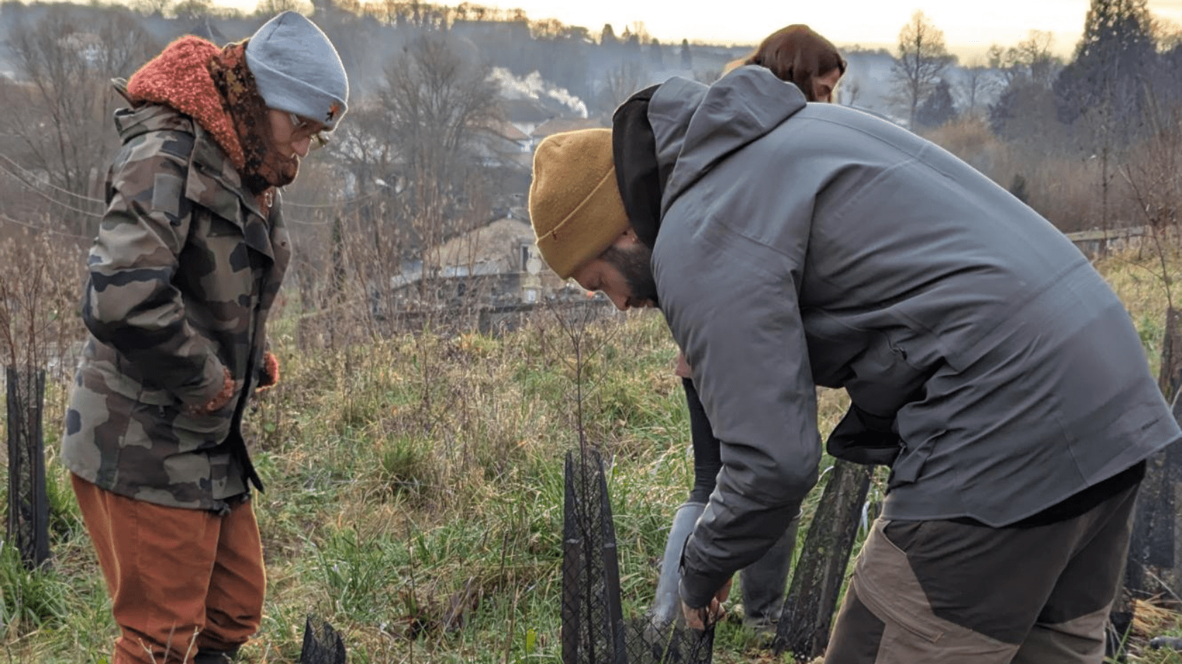 Groupe en visite de ferme